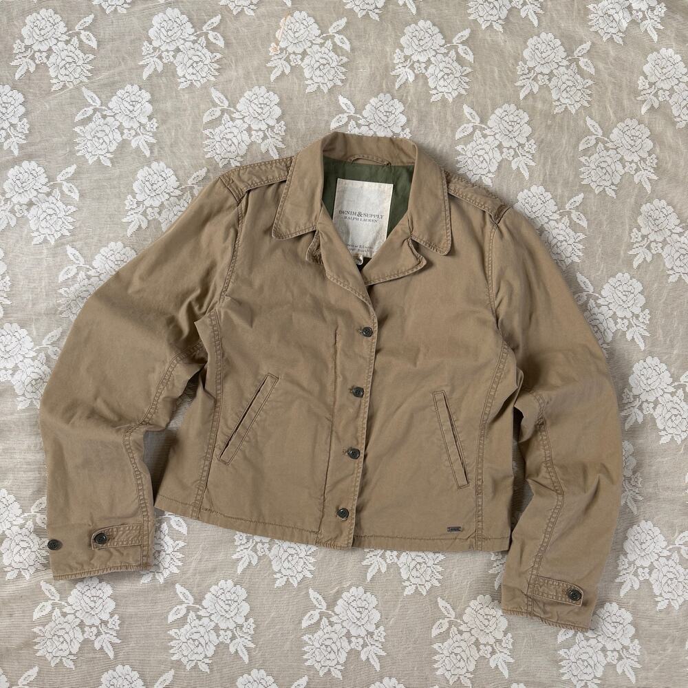 Ralph Lauren Denim & Supply Khaki Utility Jacket Size Large
